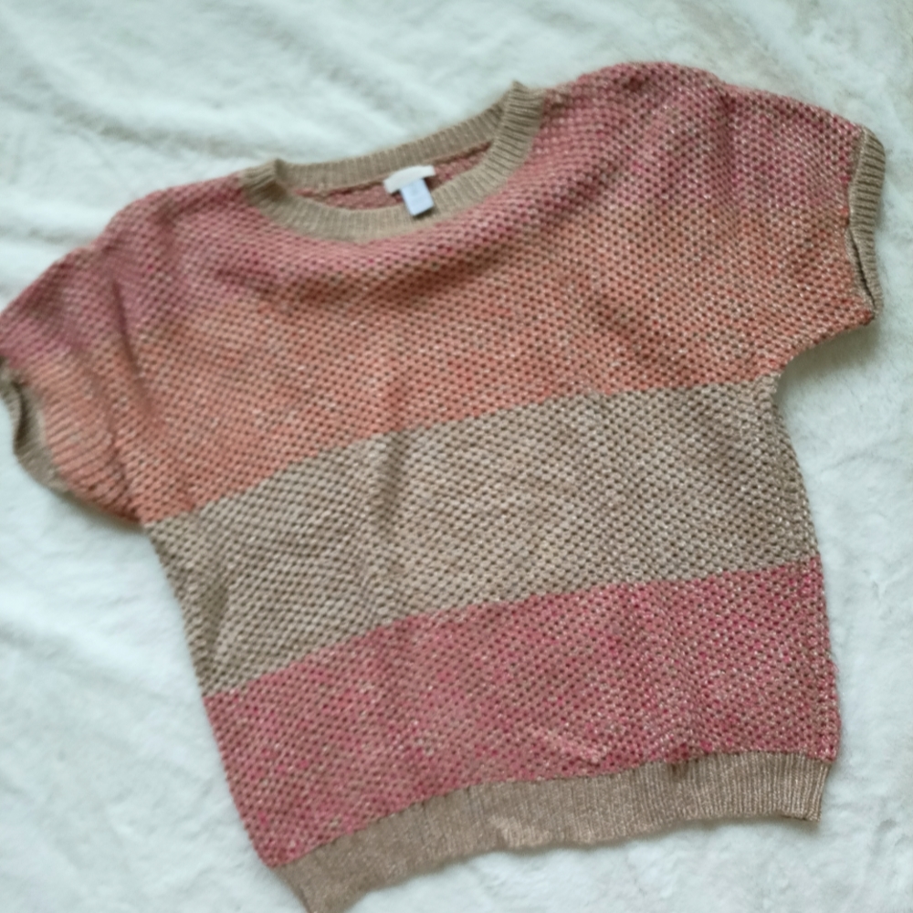 🌷3/15🌷 Chico's knit short sleeve sweater size 2
